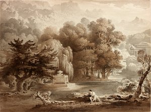 古典的な風景 作： John Martin